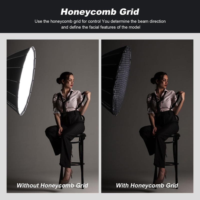 GODOX QR-90T 90 cm/35.4 inch Wide Angle Parabolic Softbox Grid