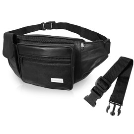 Roamlite Bumbag with Waist Extension Extender Belt Bundle, Extend Bum Bag Max Waist Size 52 to XXL 71 Inches, Mobility Disabled Scooter Wheelchair Black RL276KEXT