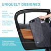 Back Seat Extender for Dogs + 2 Dog Seat Belts,