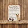 SHAWPRINT MY DOG'S RULES RETRO STYLE METAL TIN YORKSHIRE TERRIER