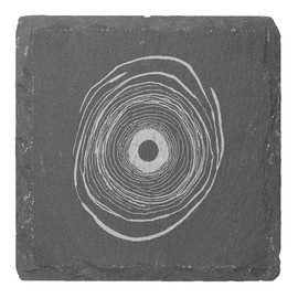 4 x 'Black Hole ' 10cm Square Slate Coasters (CR00216204)
