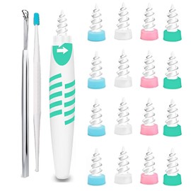 Ear Wax Removal Kit, 19-Piece Set with Ear Wax Removal Tool, Ear Cleaning Accessories, TPR+PP Material, Safe and Reusable Earwax Remover Tool for Adults and Kids, Compact Design for Everyday Use
