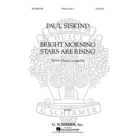 G. Schirmer Bright Morning Stars are Rising (SSAA a cappella) SSAA A Cappella composed by Traditional