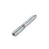 uxcell M10 Hanger Bolts Length 2"(50mm) Double Headed Bolts Self-Tapping