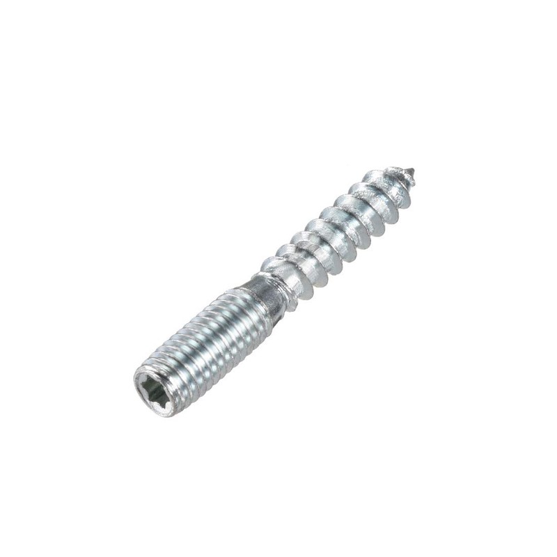 uxcell M10 Hanger Bolts Length 2"(50mm) Double Headed Bolts Self-Tapping