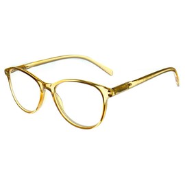 Aloha Eyewear Tek Spex 8001 Women's Dual-Focus Progressive No-Line Reading Glasses (Amber Top: +1.00 / Bottom: +3.00)
