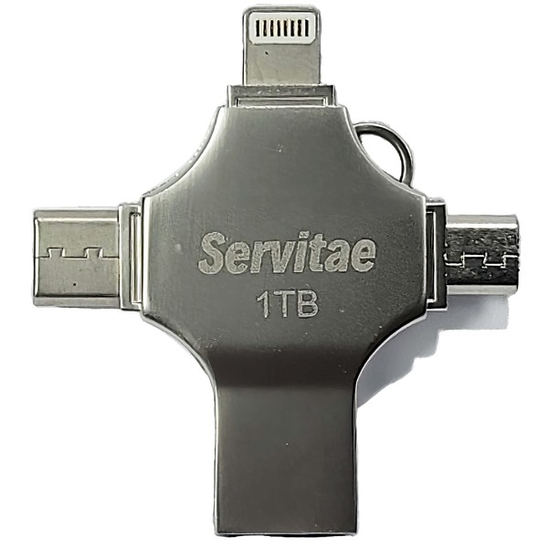 Memoria OTG 4 en 1 con 1TB de Almacenamiento, Compatible