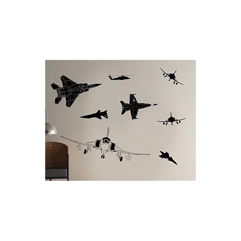 Wall Decal for Home Decor - Fighter Airplane