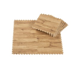 CBJAPAN JOINTMAT Joint Mat, Soundproofing, Shock Absorption, Wood Grain Natural, 11.8 x 11.8 inches (30 x 30 cm), Set of 9, Soft Woody Mat