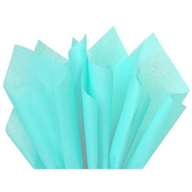 Flexicore Packaging Aqua Gift Wrap Tissue Paper | Size: 15 Inch X 20 Inch | Count: 10 Sheets | Color: Aqua Teal