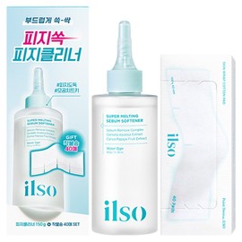 Ilsoh Super Melting Sebum Softner 150g + 40 sticky cotton pads special set, 1 piece / 일소 슈퍼 멜팅 세범 소프트너 150g + 착붙코튼 패드 40매 기획세트, 1개