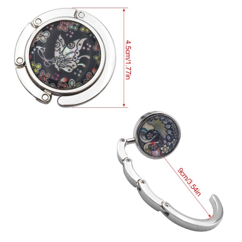 FOME Foldable Purse Hanger - Set of 4 Mixed Color