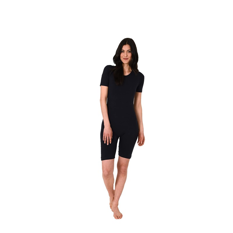 Normann Care 64612 Short-Sleeved Nursing Bodysuit Unisex with Diagonal Zip