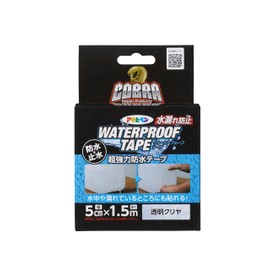 Asahipen COBRA Waterproof Tape, Super Strong Waterproof Tape, 2.0 inches (5 cm) x 3.9 ft (1.5 m), CB-011 Clear Waterproof Tape, Waterproof, Can Be Paste in Water or Wet Places