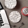 LIFVER Coasters for Drinks, Absorbent Coaster Set of 6 with