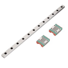 Linear Rail,MGN12 300mm 12mm Width Linear Slide Rail Miniature Guide Rail Linear Motion Rail + 2pcs MGN12B Slide Blocks