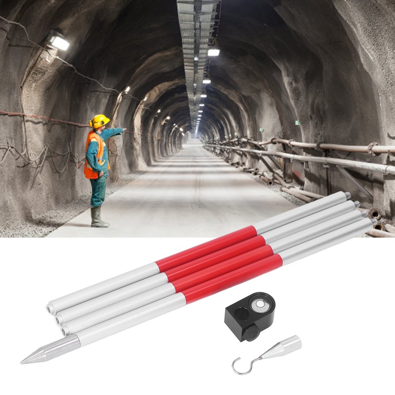 Prism Pole 4 Section Universal 1/4in Thread Aluminum Alloy Total