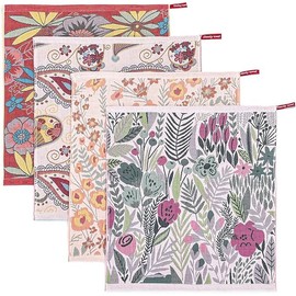 HOORDRY Kitchen Tea Towels with Hanging Loop, Super Absorbent Dish Towel