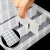Gadgetking 3 pack Storage Organiser Box for Screws Nails Nuts