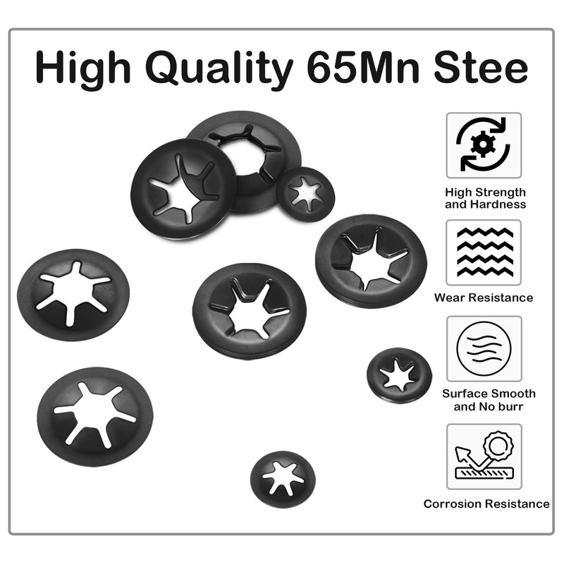 M12 Internal Tooth Star Lock Washers, Quick Speed Locking Washers,