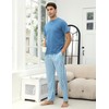 TeJoyce Mens Pyjamas Set Cotton Short Sleeve and Pants 2