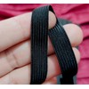 Noshad® 12mm - 1/2" Black Half inch Flat Elastic Band