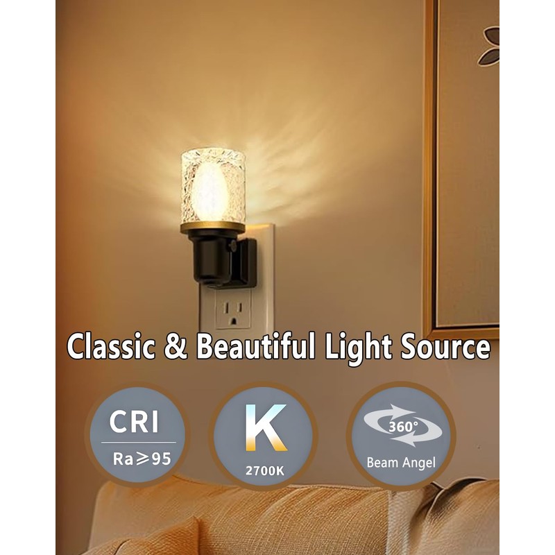 Snnalosses 7 Watt Night Light Bulb Warm White Replacement Bulbs