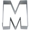 Staedter Letter M Cookie Cutter, Silver
