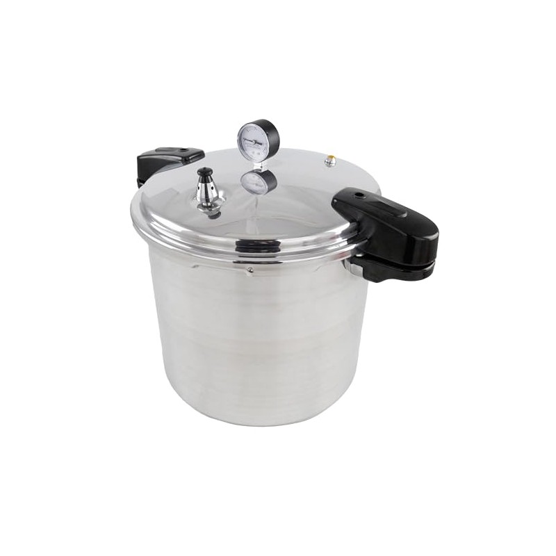 NESCO 16.9 QT MANUAL PRESSURE CANNER, PRESSURE COOKER WITH PRESSURE