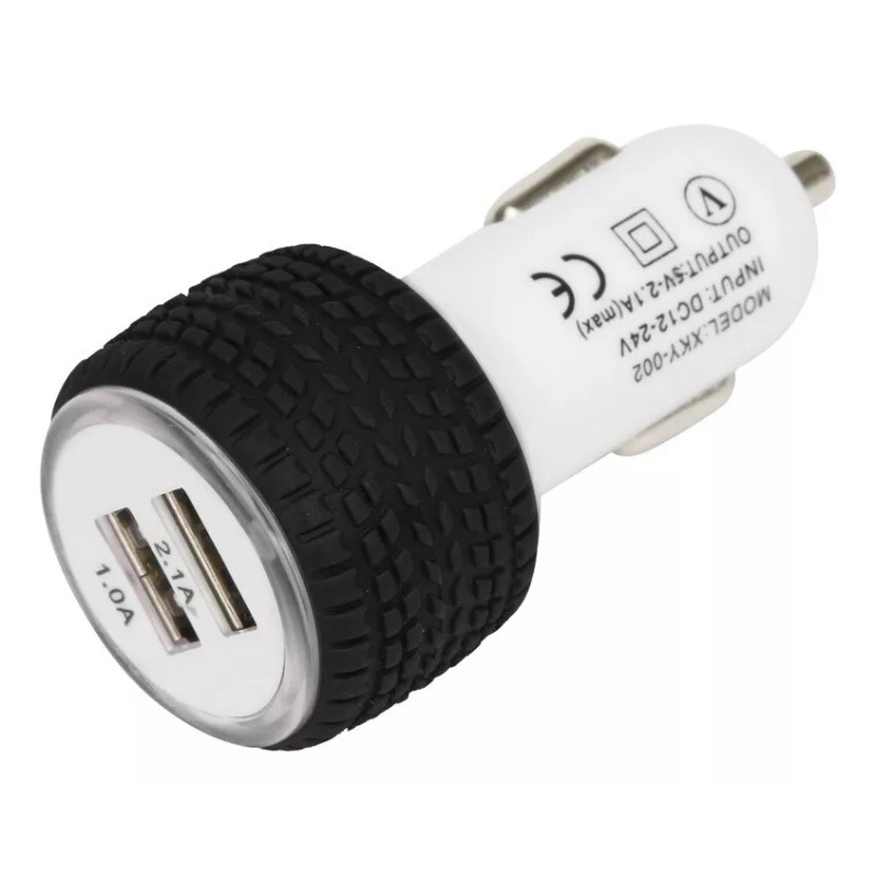 Maíz Plug In Cargador Para Auto 2puertos Usb 5v 2.1a