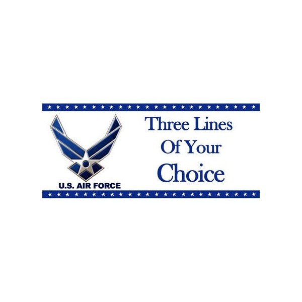 AIR FORCE PERSONALIZED BANNER (18" x 40")