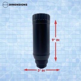 Poolzilla 1 Pack Skimmer Winterizing Plug - Above and In-Ground Pool, 9’’ Ice Guard for 1-½’’ and 2’’ Threaded Skimmers