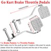 Go Kart Brake Throttle Pedals with Automotive Steering Wheels,71" Cable