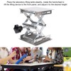 Stainless Steel Lab Jack Scissor Stand Platform 4x4in Expandable Height