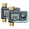 RAINPOINT Sprinkler Timer with Brass Inlet & Outlet, Programmable Hose