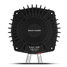 DoukAudio Bass Shaker Tactile Transducer: 50W High Power Vibration Module for Car Audio, Gaming Chair, Seat & Home Theater - 6 Ohms Deep Bass Enhancer (BS-1-NEW*1)