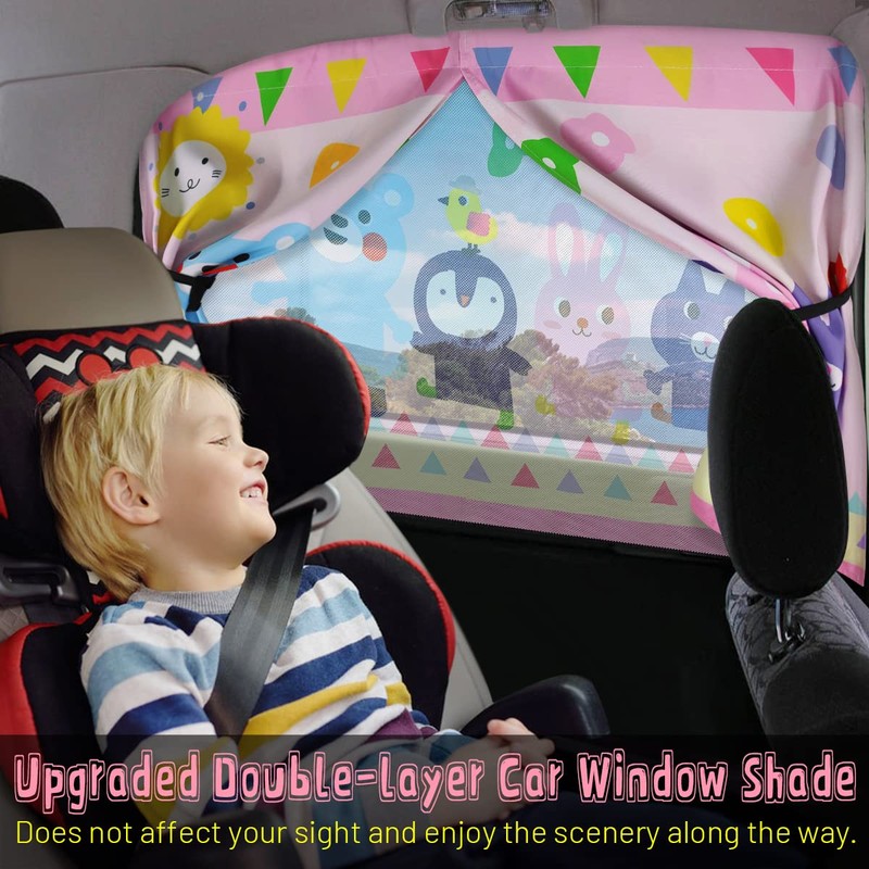Car Window Shade for Baby, 2pcs Magnetic Auto Sun Shades