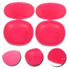 Ipetboom 4pcs Case Cups Holder Disc Case Pink