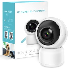 1080P Security Camera, WiFi Home Indoor Camera with Smart Night Vision/2 Way Audio/Motion Detection, Wireless IP Dog Camera for Baby/Pet/Nanny Monitor, Cloud/Local Storage Support