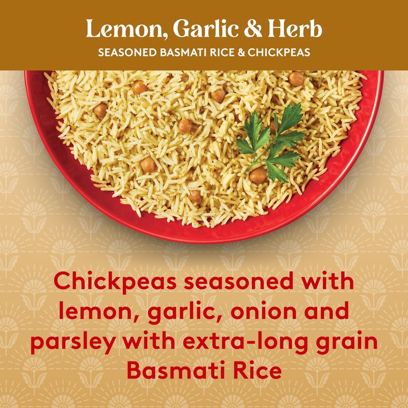 Royal Lemon, Garlic, and Herb Basmati White Rice and Chickpeas