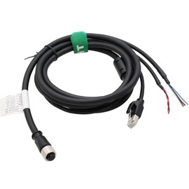 Hangton Cable for DJI Livox Mid-360 LiDAR Sensor to Computer Ethernet Power Function Debugging, 1 to 3 Splitter, M12 Aviation A-Coded 12 Pin Female Connector Flying Leads, 3 m