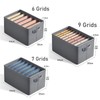 Thickened Pants Storage Box – Foldable Grid Organizer for Jeans
