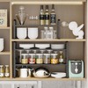 Jojocross Expandable Shelf Cabinet Organizer Adjustable Stackable Spice Rack at