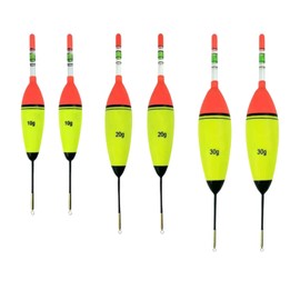 ZHYUAN 6 STK Angeln Bobber Float,Posen Angeln Schwimmer,Leuchtender Angelschwimmer,Schaumstoff Angelposen,Eva-Schaumstoffposen zum Angeln, für Hecht, Barsch, Karpfen (2 x 10 g,2 x 20 g,2 x 30 g)