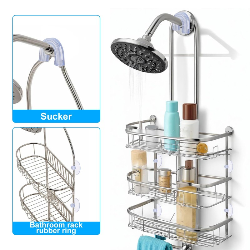 Sliverdew Suction Cups for Shower Caddy, 6 Pcs Shower Caddy