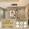 ROCUNSI 3-Light Hanging Pendant Light Fixtures, Farmhouse Kitchen Island Light