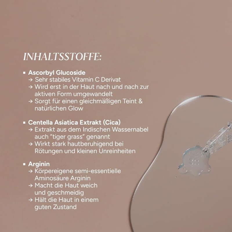 JUNGLÜCK Vitamin C Serum Face Sensitive - Anti-Ageing Serum Against