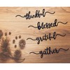 Thanksgiving Plate Cards, Thanksgiving Table Decorations Grateful Thankful Blessed Gather