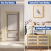 KIJOU 0.79 inch x65.6ft Gold Peel and Stick Crown Molding
