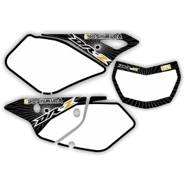 Factory EFX Suzuki DRZ400 Number Plate Backgrounds 400sm drz400sm Drz 400 SM Decals Graphics